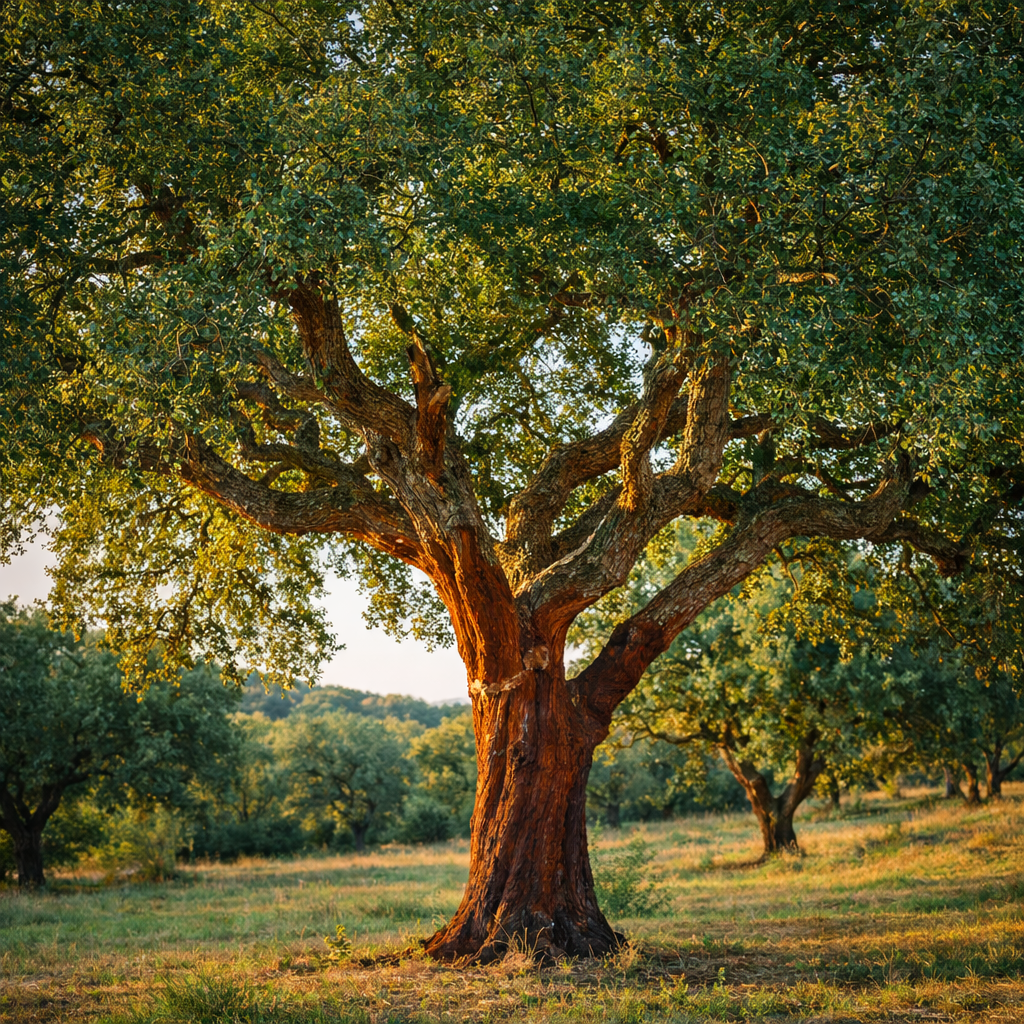 cork tree in Portugal produces cork for CORKSTORE products
